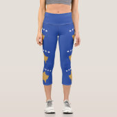 コソボ国旗 カプリレギンス (正面)