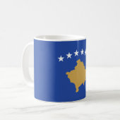 コソボ国旗 コーヒーマグカップ (正面左)