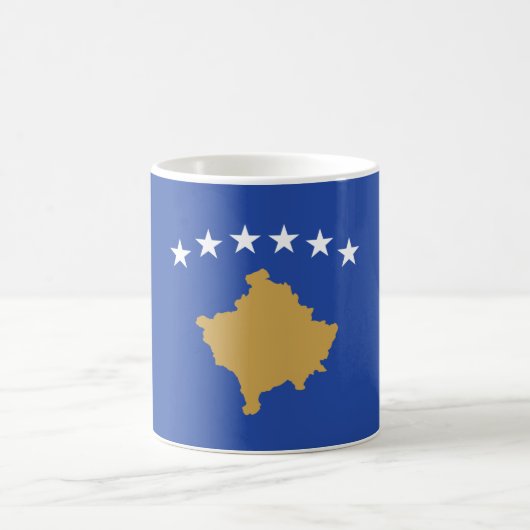 コソボ国旗 コーヒーマグカップ (中央)