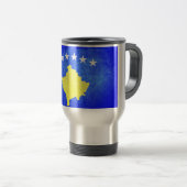 コソボ国旗 トラベルマグ (正面右)