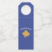 コソボ国旗 ボトルネックタグ (正面)