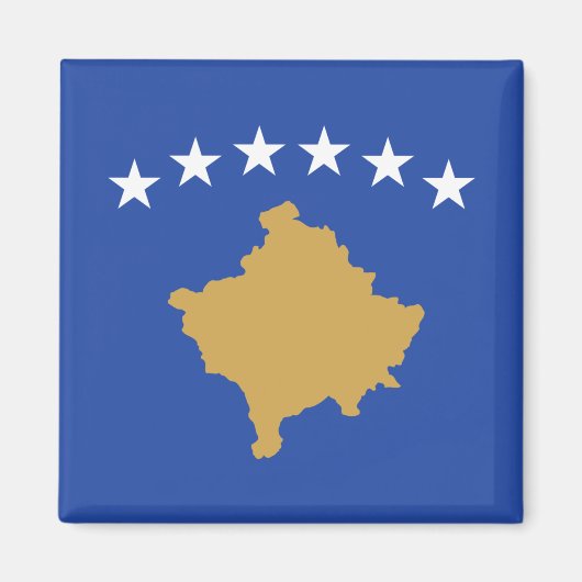 コソボ国旗 マグネット (正面)