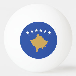 コソボ国旗 卓球ボール