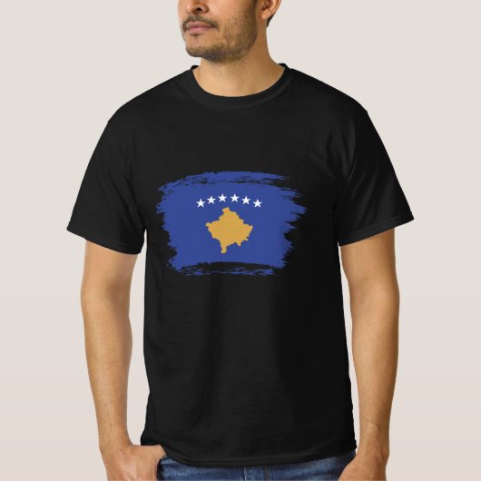 コソボ国旗 Tシャツ (正面)