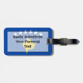 コソボ簡単ID個人の国旗 ラゲッジタグ (裏面横)