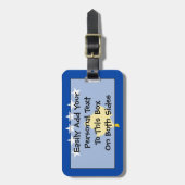 コソボ簡単ID個人国旗 ラゲッジタグ (正面縦)