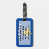 コソボ簡単ID個人国旗 ラゲッジタグ (裏面縦)