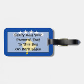 コソボ簡単ID個人国旗 ラゲッジタグ (裏面横)