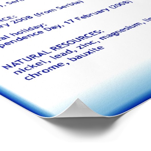 コソボ ポスター (角)