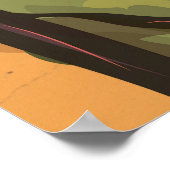 コソボ・ヴィンテージ旅行ポスター ポスター (角)