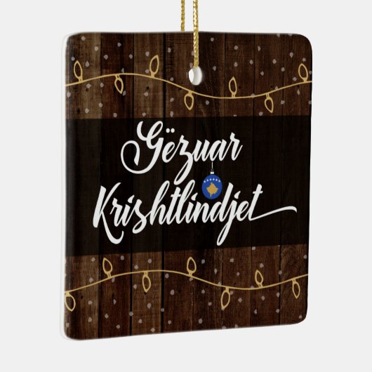 コソヴァンメリークリスマスゲズアークリシュティンジン セラミックオーナメント (右)