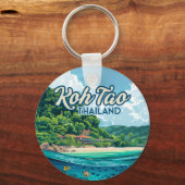 コタオタイランドアジアスキューバダイビングビーチアイランド キーホルダー (裏面)