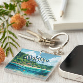 コタオタイランドアジアスキューバダイビングビーチアイランド キーホルダー (正面右)