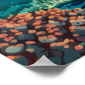 コタオタイランドアジアスキューバダイビングビーチアイランド ポスター (角)