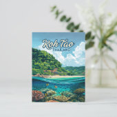 コタオタイランドアジアスキューバダイビングビーチアイランド ポストカード (スタンド正面)