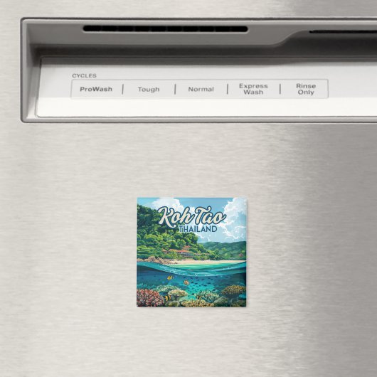 コタオタイランドアジアスキューバダイビングビーチアイランド マグネット (インサイチュ (食洗機))