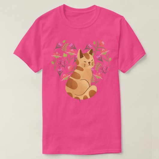 コタギーコアフローラグランジ猫フェアリー男性女性用 Tシャツ (デザイン正面)