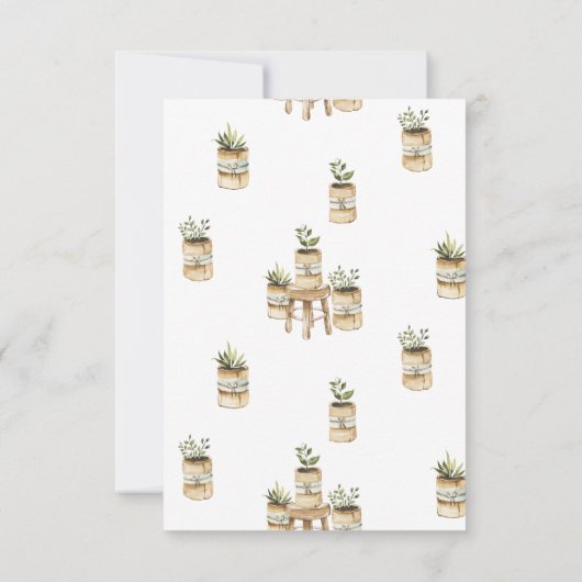 コタゲコアコテージシェッドガーデンブライダルシャワー 招待状 (裏面)