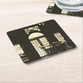 コダックフィルムBNWバービールテレビWindowsコースター スクエアペーパーコースター (アングル)