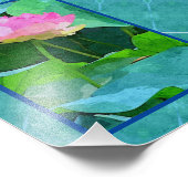 コダックプリント – ピンクロータス抽象芸術 フォトプリント            (角)