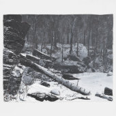 コダ（冬） フリースブランケット (正面(横))