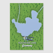 コチェルシー湖、ドイツの地図 (正面)