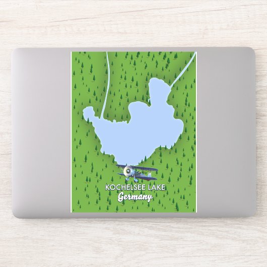 コチェルシー湖、ドイツの地図 シール (コンピューター)