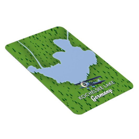 コチェルシー湖、ドイツの地図 マグネット (右側)