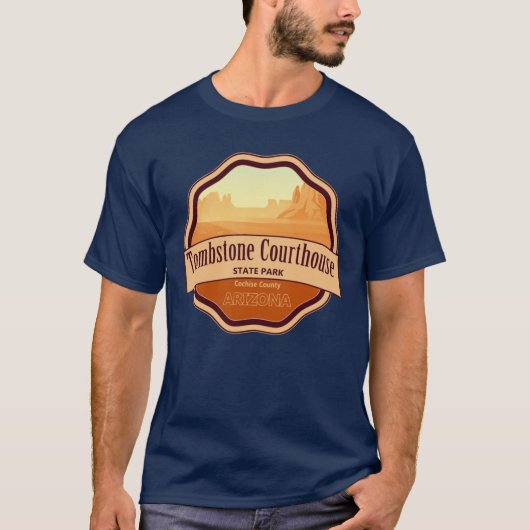 コチセ郡トゥームストーン郡庁舎州立公園 Tシャツ (正面)