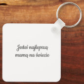 コチャムチęマモ私はポーランドギフトであなたのお母さんを愛している キーホルダー (裏面)