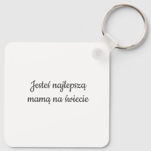 コチャムチęマモ私はポーランドギフトであなたのお母さんを愛している キーホルダー (裏面)