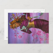 コチョウの女性 ポストカード (正面/裏面)