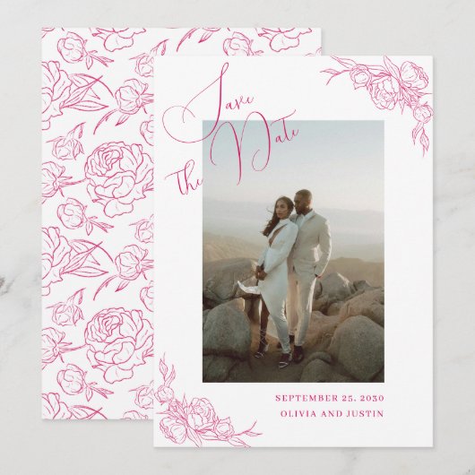 コチョウエレガンス ウェディング セーブザデート (正面/裏面)