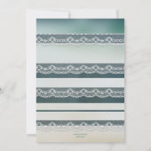 コチョウランのビーチとレースのアニバーサリー パーティー 招待状 (裏面)