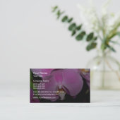 コチョウランの花 名刺 (スタンド正面)