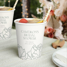 コチョウラン ガーデン ダスティ セージ グリーン 花 ビューティシャワーパーティー 紙コップ