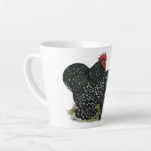 コチンのまだら模様の鶏 カフェラテマグ (左アングル)