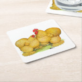 コチンズバフペア スクエアペーパーコースター (アングル)