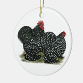コチン斑の鶏 セラミックオーナメント (左)
