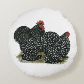 コチン斑の鶏 ラウンドクッション (裏面)