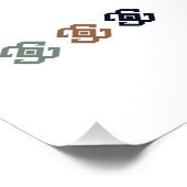 コチ・ボヌズ（ラムホーン）チュルク系モチーフのポスター ポスター (コーナー)