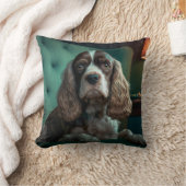 コッエレガントカースパニエル犬クラシックポートレートデザイン クッション (ブランケット)