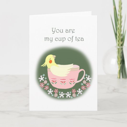 コッカおもしろいティエルヴァレティンの記念日ラブ カード (正面)