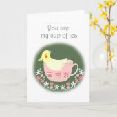 コッカおもしろいティエルヴァレティンの記念日ラブ カード (黄色い花)