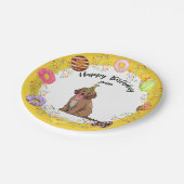 コッカおもしろいプー誕生日パーティー紙プレート ペーパープレート (アングル)