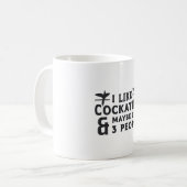 コッカティエルの飼い主I好きコッカティエルおもしろいの鳥 コーヒーマグカップ (正面左)