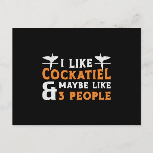 コッカティエルの飼い主I好きコッカティエル鳥愛好家 ポストカード (正面)