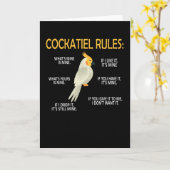 コッカティエルオーナー贈り物鳥コッカティエルオロー カード (黄色い花)