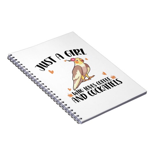 コッカティエルギフトアイディア | Pet Bird Cocatiels ノートブック (右側)