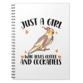 コッカティエルギフトアイディア | Pet Bird Cocatiels ノートブック (正面)